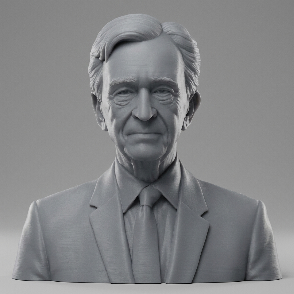 Bernard Arnault Bust 3D Printable 3D Model