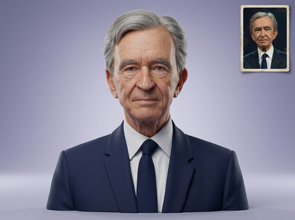Bernard Arnault Bust 3D Printable 3D Model