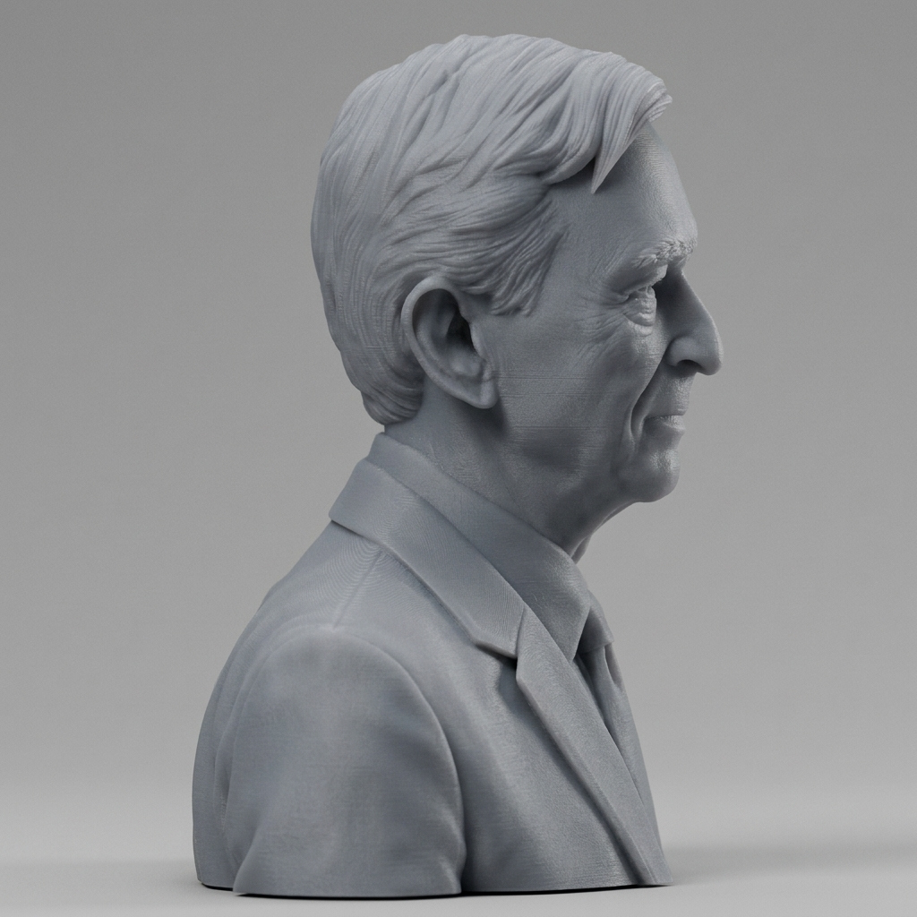 Bernard Arnault Bust 3D Printable 3D Model