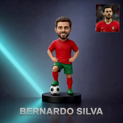 Bernardo Silva Football Player Figurine 3D Print Model
