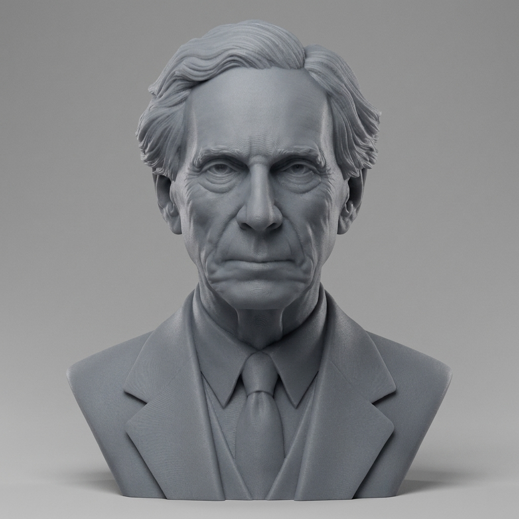Bertrand Russell 3D Printable Bust 3D Model