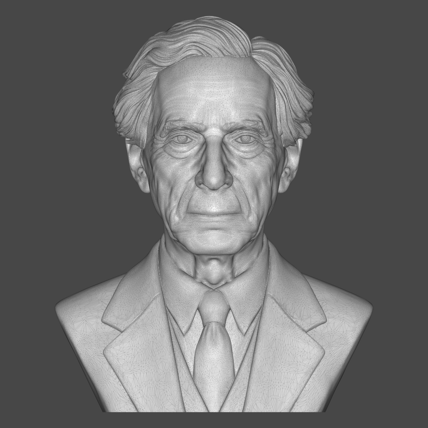 Bertrand Russell 3D Printable Bust 3D Model