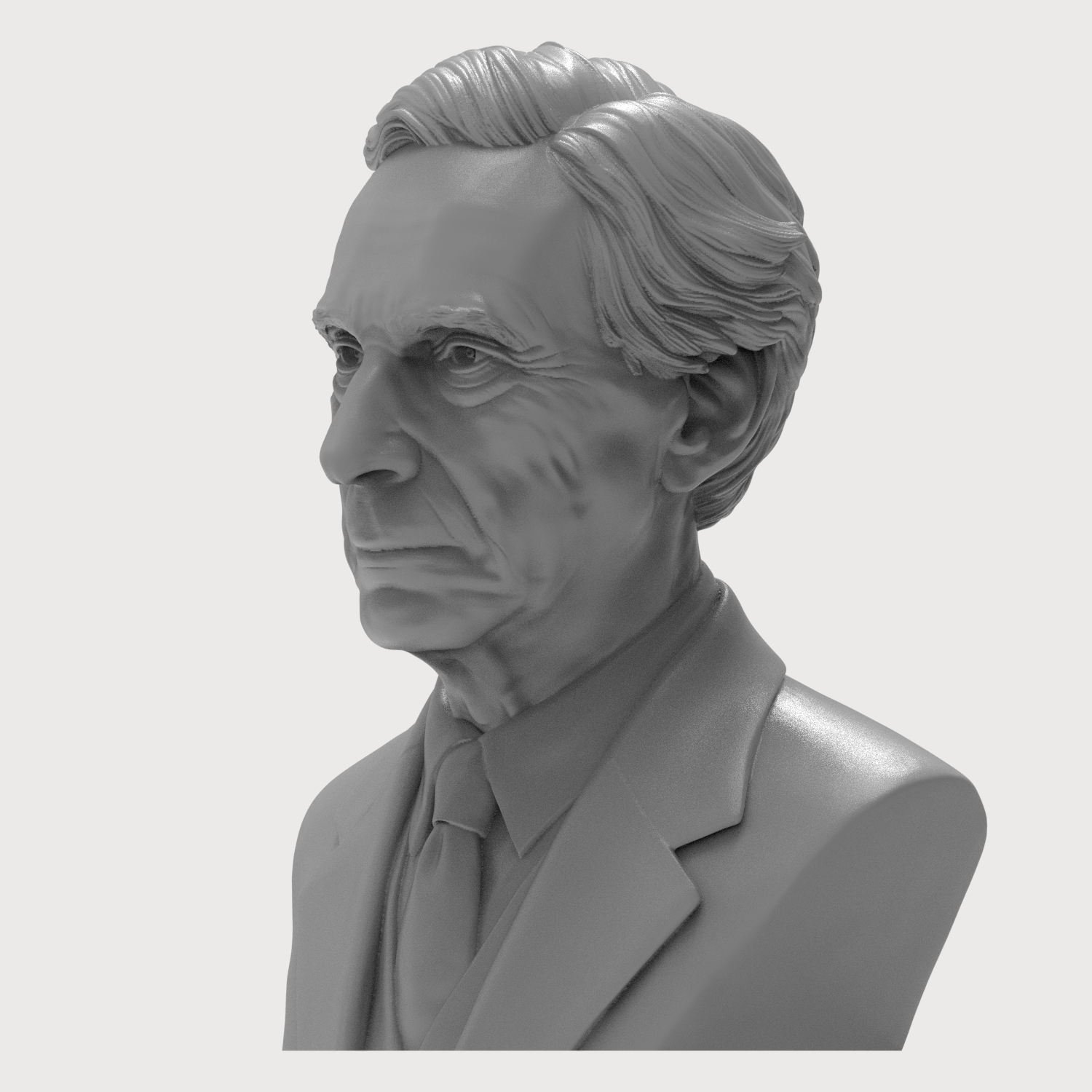 Bertrand Russell 3D Printable Bust 3D Model