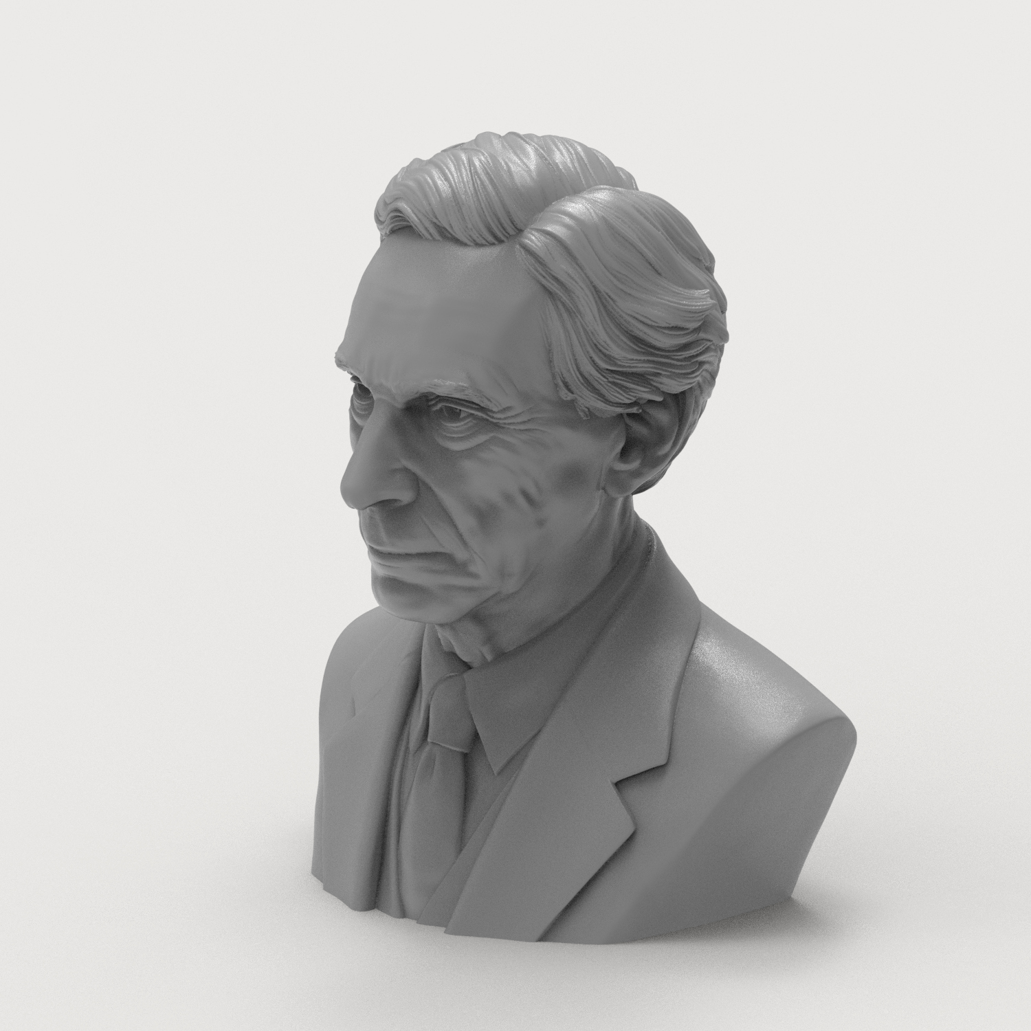 Bertrand Russell 3D Printable Bust 3D Model