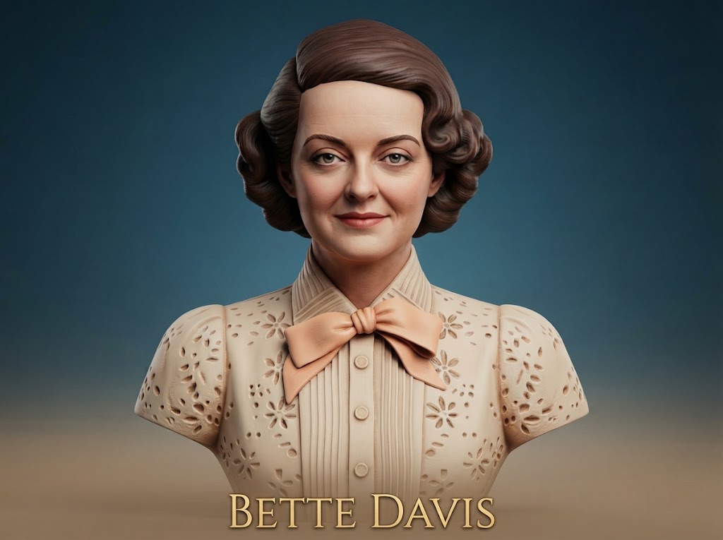 Bette Davis Bust 3D Printable 3D Model