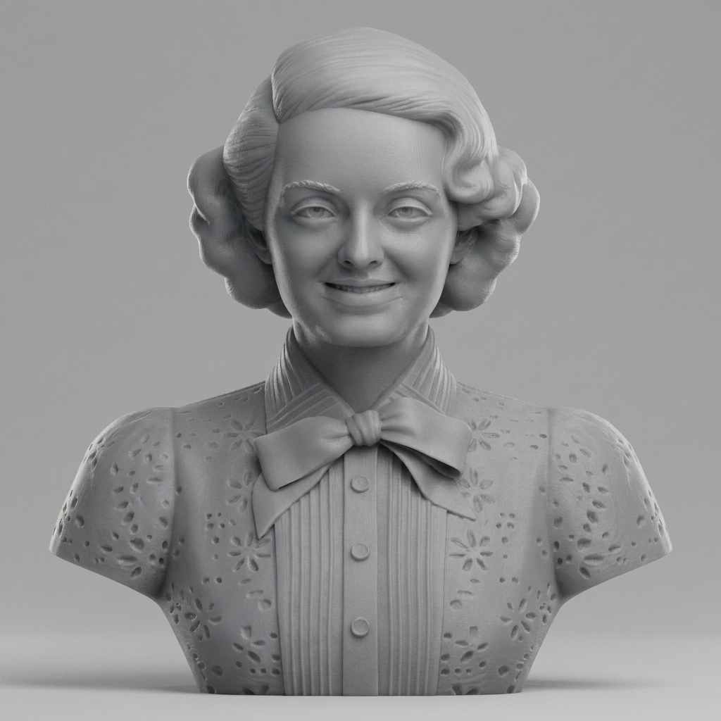 Bette Davis Bust 3D Printable 3D Model