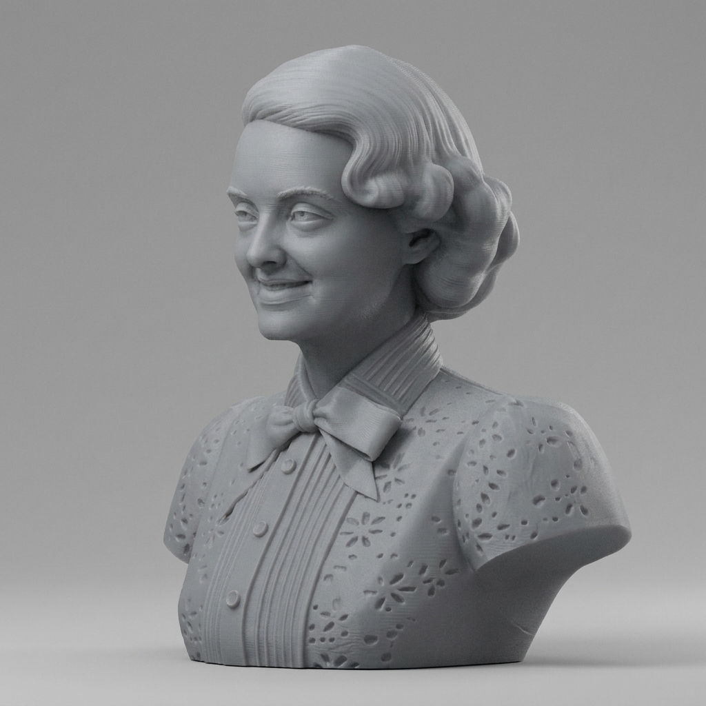 Bette Davis Bust 3D Printable 3D Model
