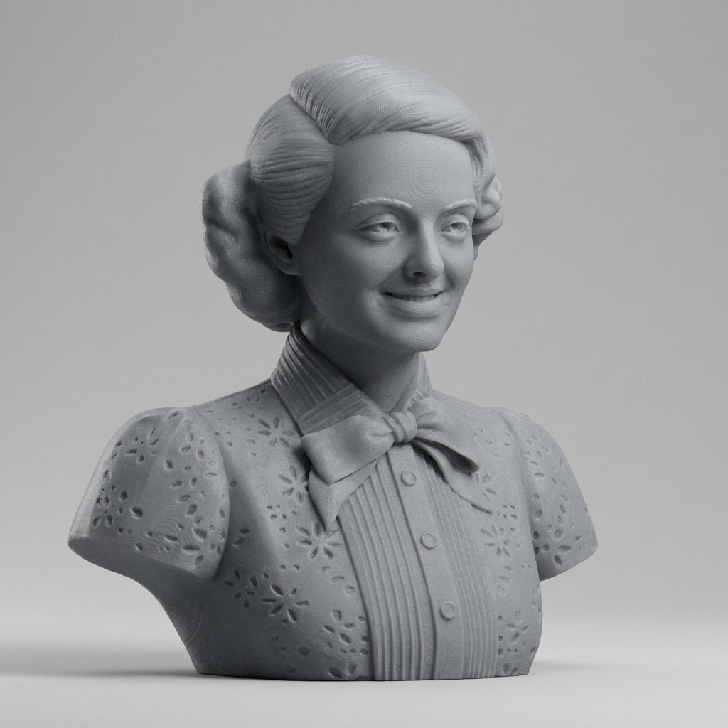 Bette Davis Bust 3D Printable 3D Model
