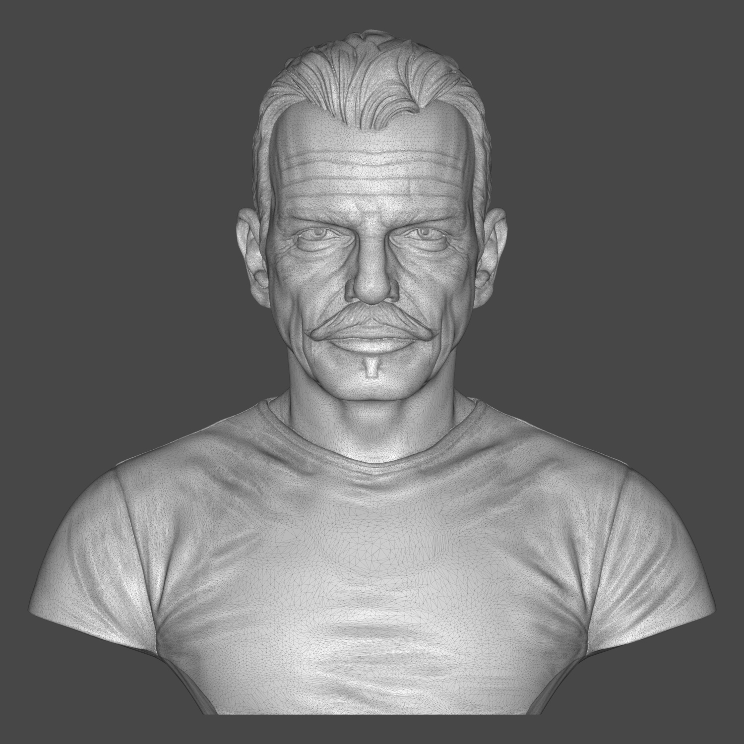 Billy Bob Thornton 3D Printable Bust 3D Model