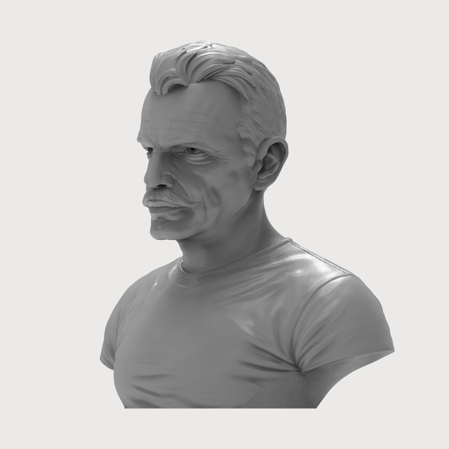 Billy Bob Thornton 3D Printable Bust 3D Model