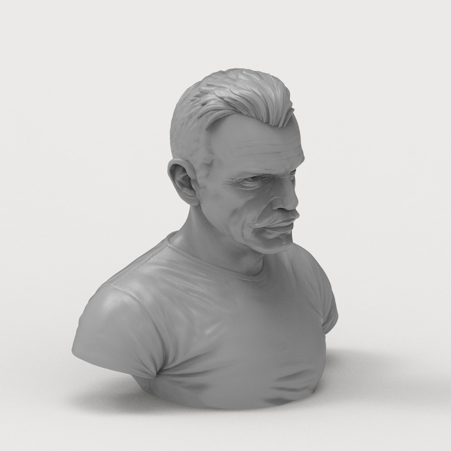 Billy Bob Thornton 3D Printable Bust 3D Model
