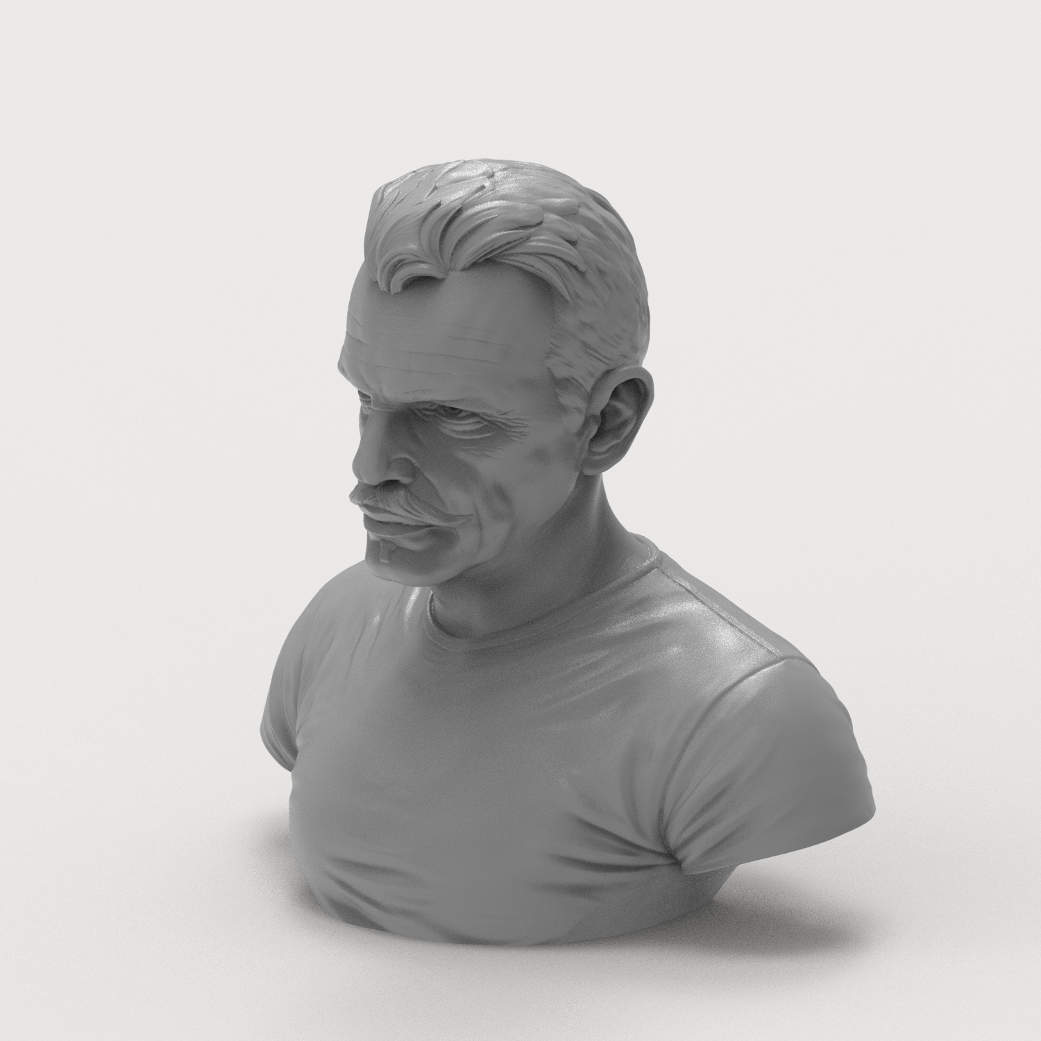 Billy Bob Thornton 3D Printable Bust 3D Model