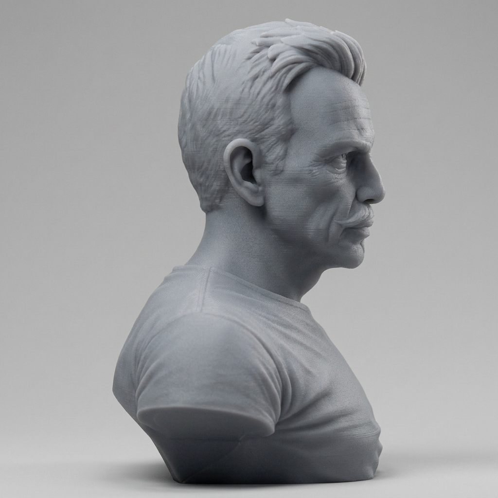 Billy Bob Thornton 3D Printable Bust 3D Model