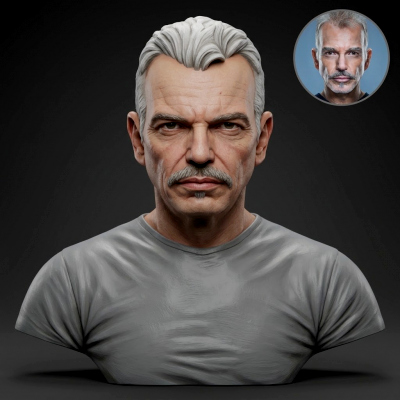 Billy Bob Thornton 3D Printable Bust