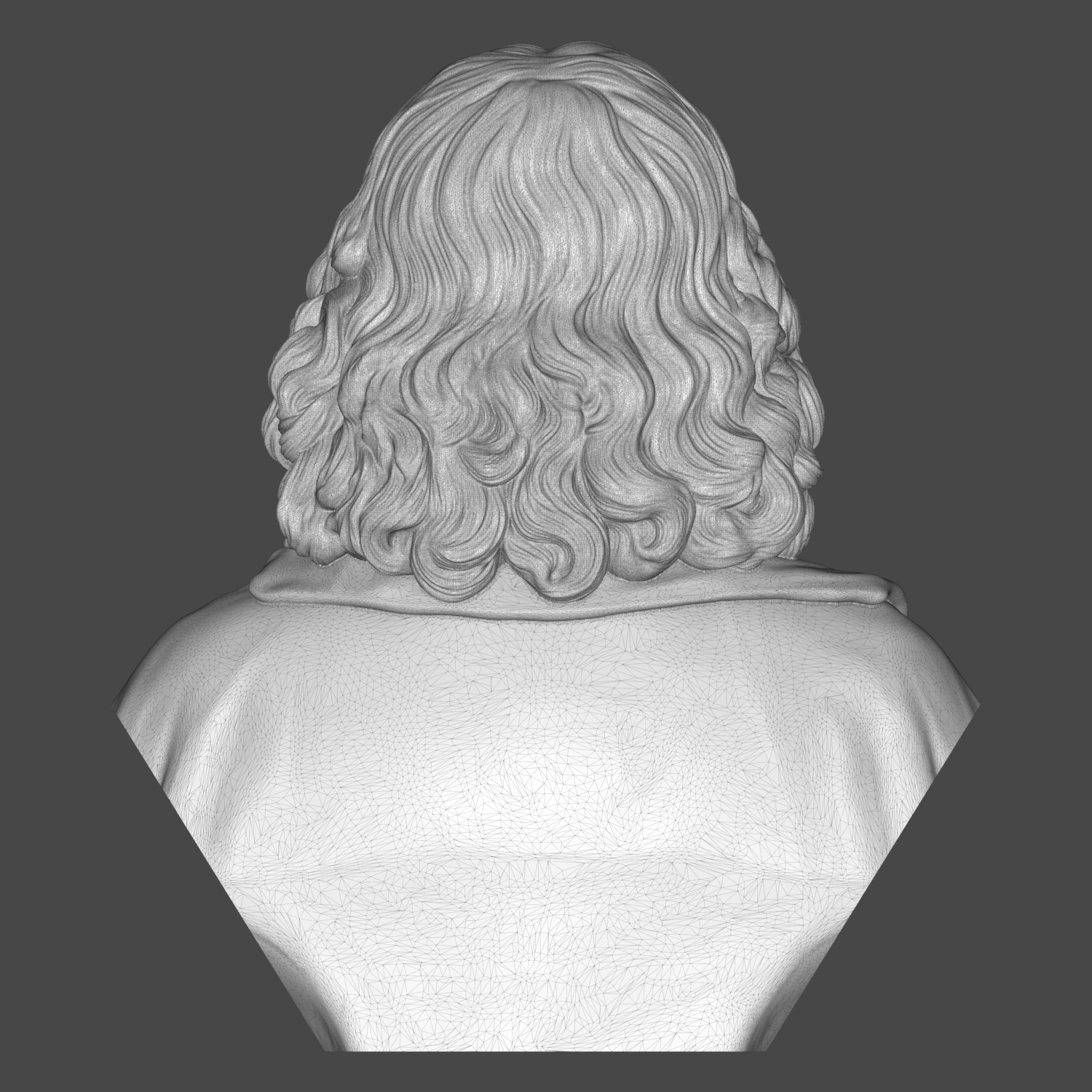 Blaise Pascal 3D Printable Bust 3D Model