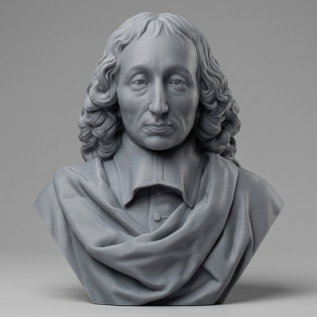 Blaise Pascal 3D Printable Bust 3D Model