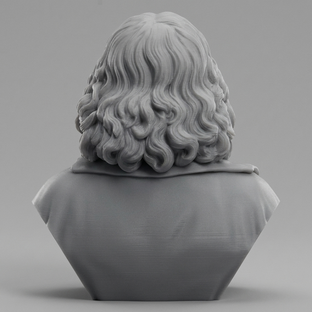 Blaise Pascal 3D Printable Bust 3D Model