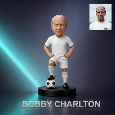 Bobby Charlton Footballer Figurine 3D Print Model