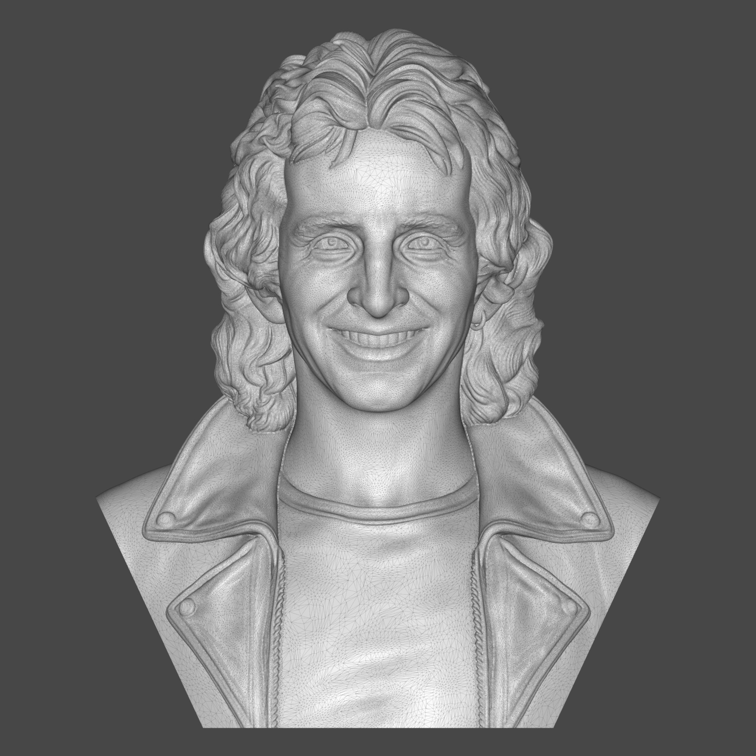 Bon Scott 3D Printable Bust 3D Model
