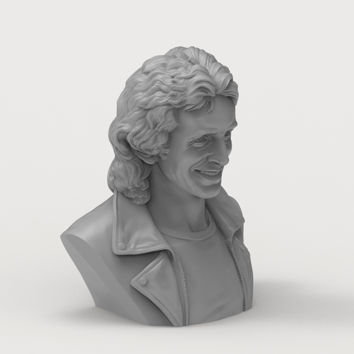 Bon Scott 3D Printable Bust 3D Model