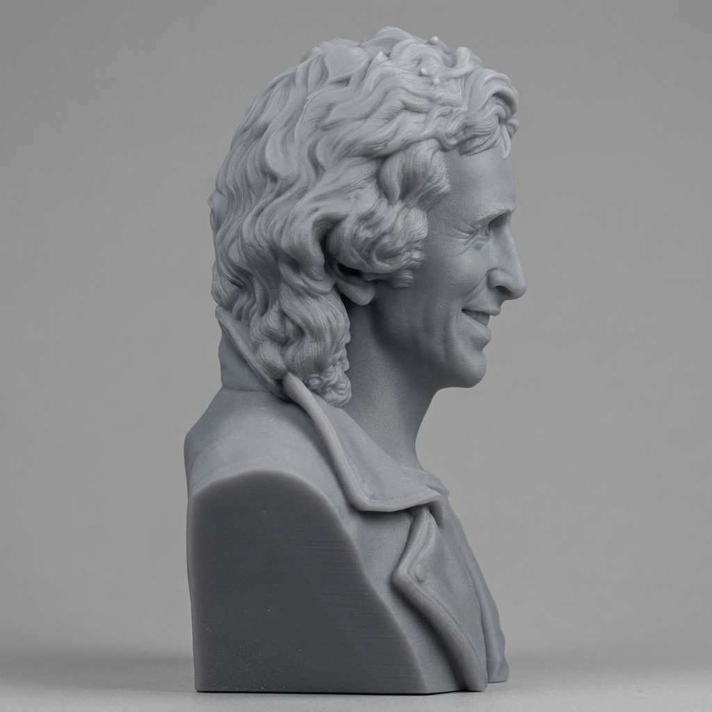 Bon Scott 3D Printable Bust 3D Model