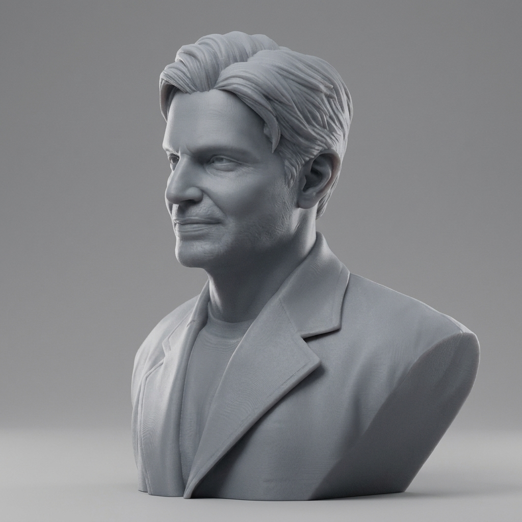 Bradley Cooper 3D Printable Bust 3D Model