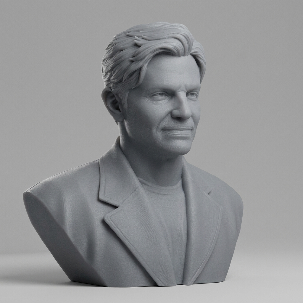 Bradley Cooper 3D Printable Bust 3D Model