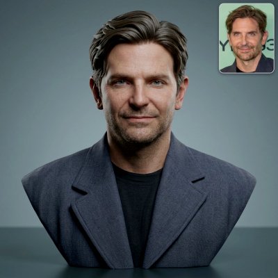 Bradley Cooper 3D Printable Bust