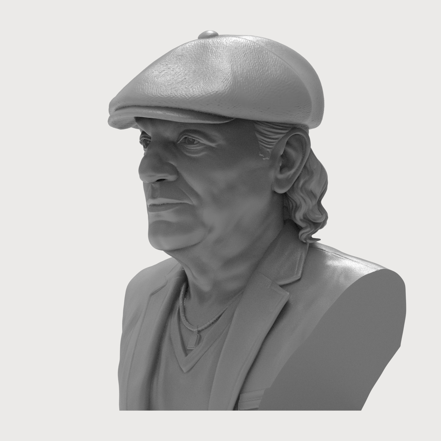 Brian Johnson 3D Printable Bust 3D Model