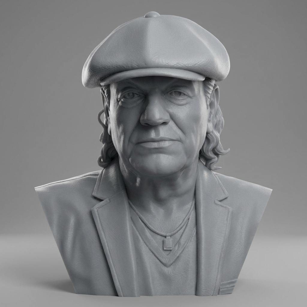 Brian Johnson 3D Printable Bust 3D Model