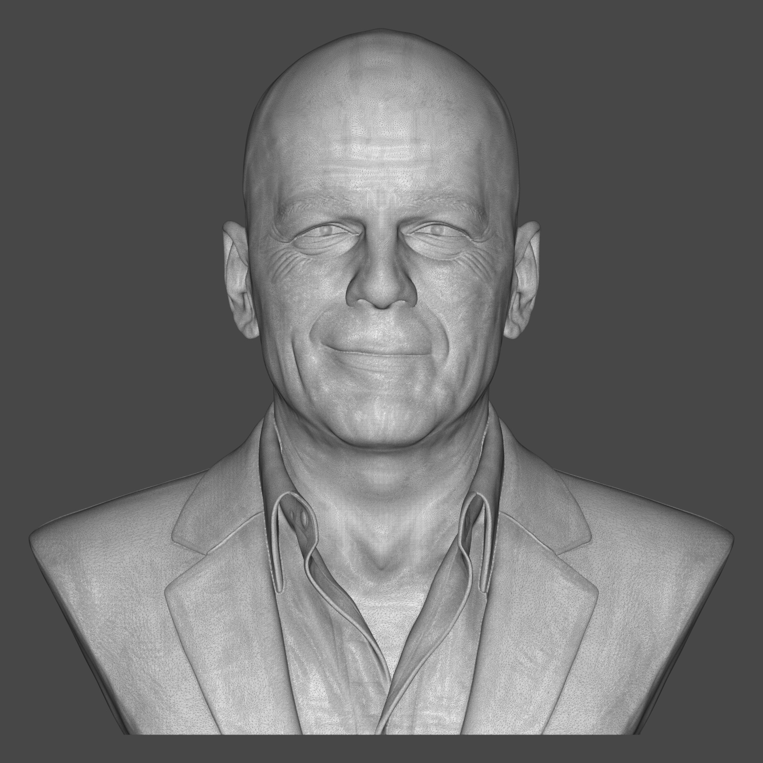 Bruce Willis 3D Printable Bust 3D Model