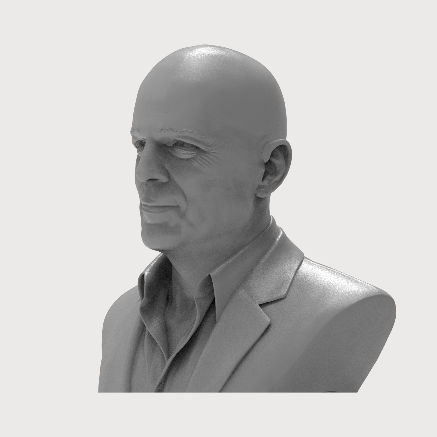 Bruce Willis 3D Printable Bust 3D Model