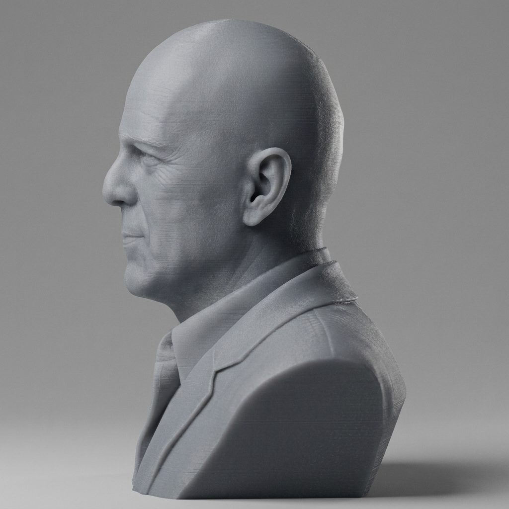 Bruce Willis 3D Printable Bust 3D Model