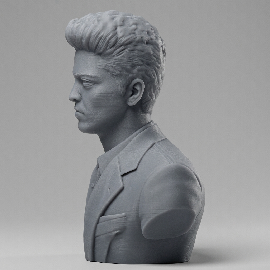 Bruno Mars 3D Printable Bust 3D Model