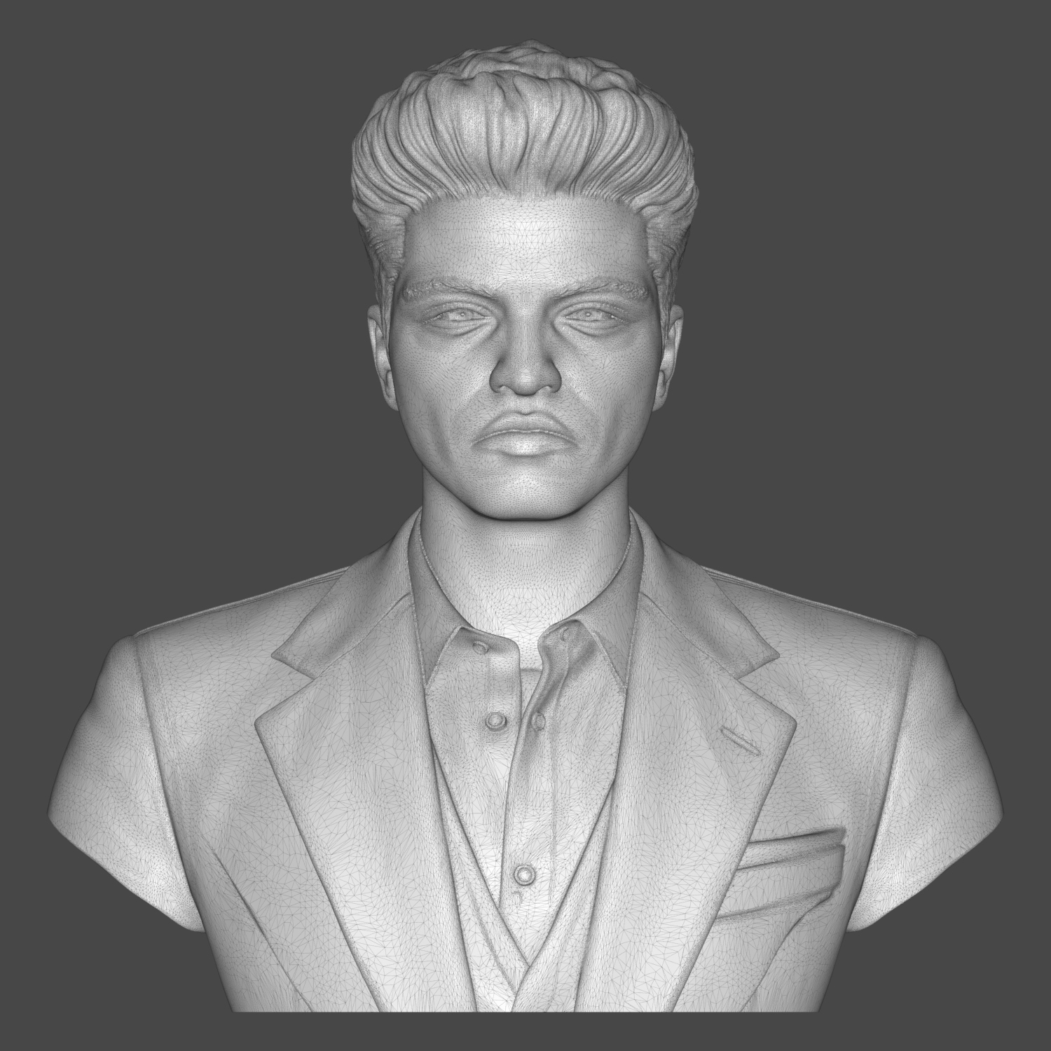 Bruno Mars 3D Printable Bust 3D Model