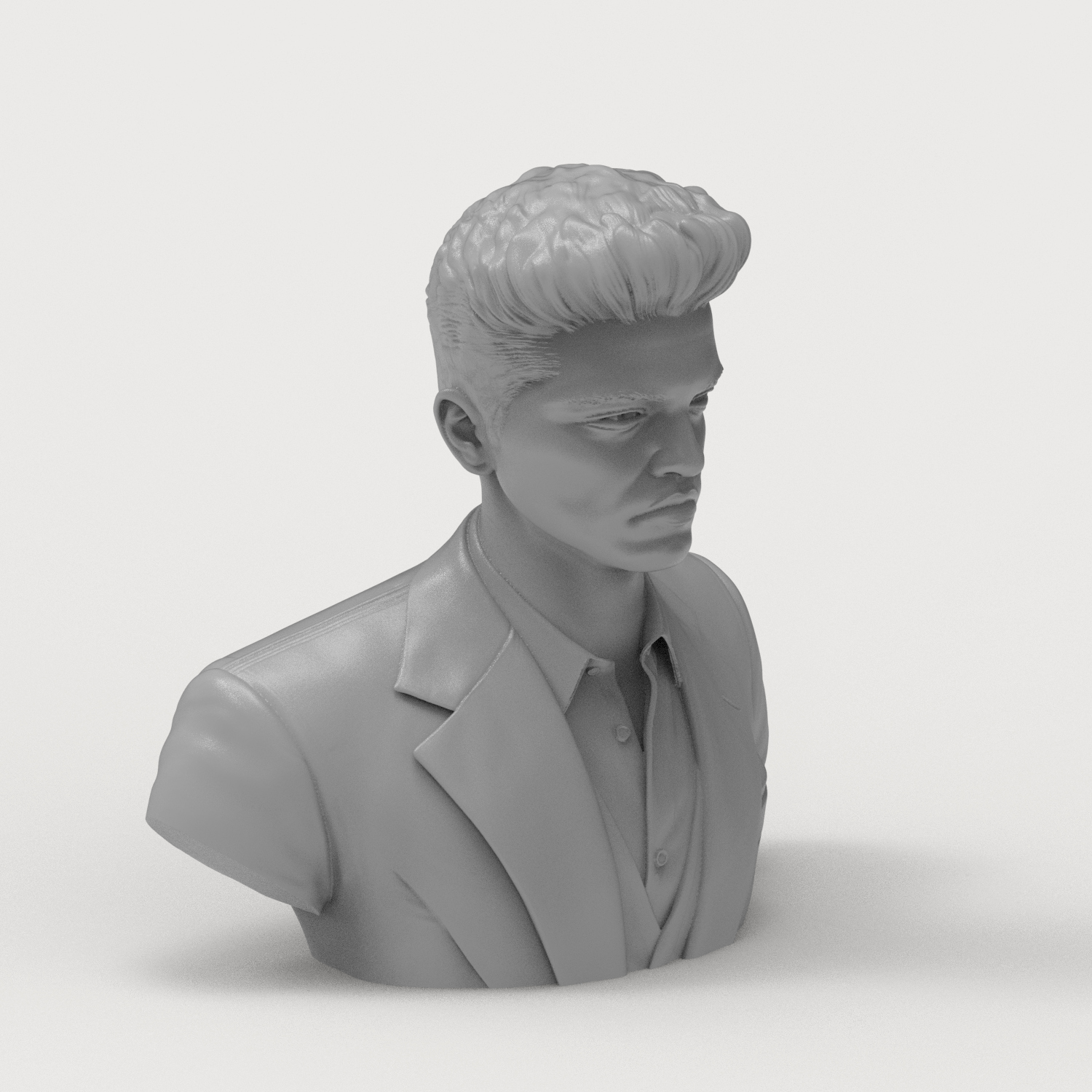 Bruno Mars 3D Printable Bust 3D Model