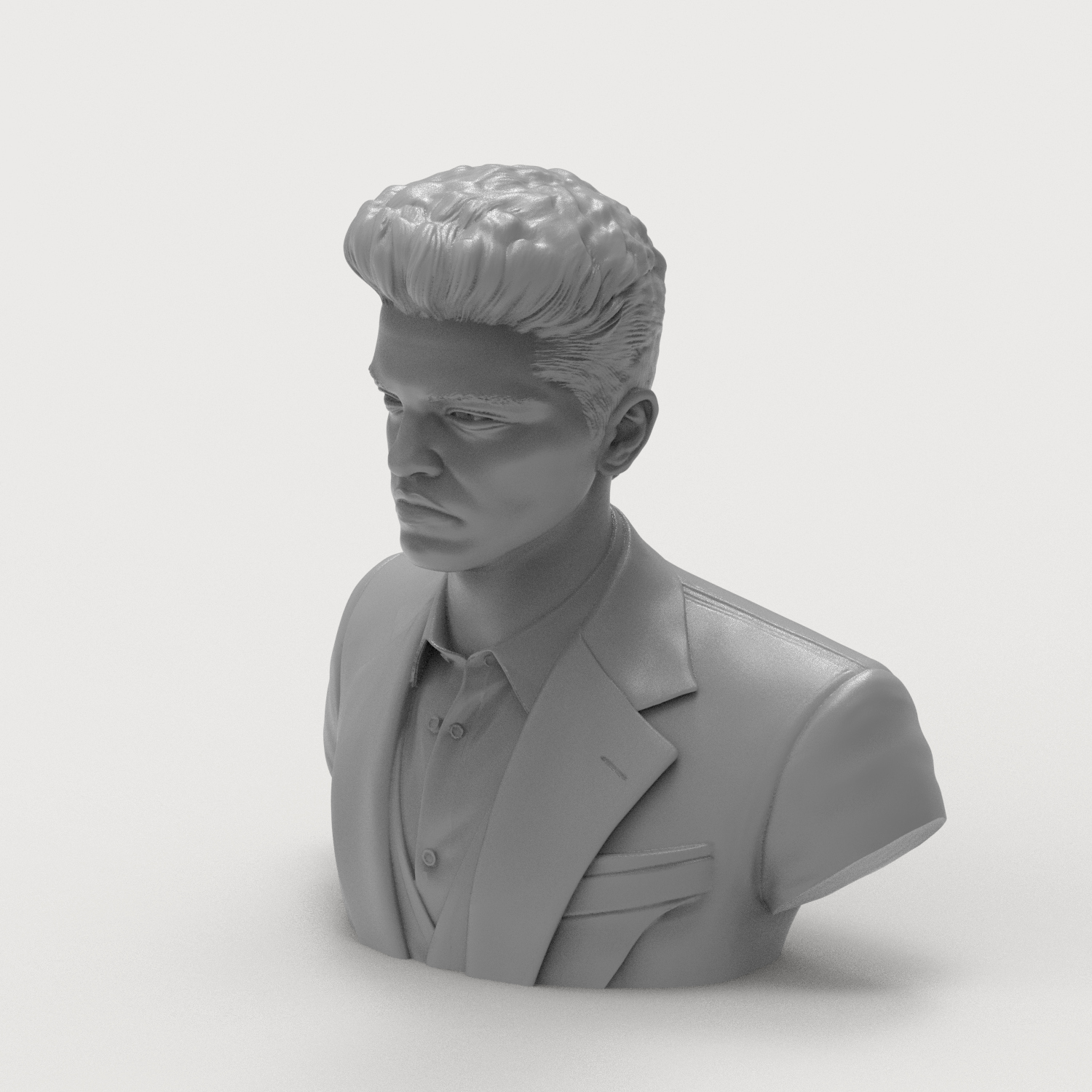 Bruno Mars 3D Printable Bust 3D Model