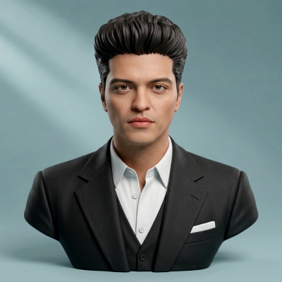 Bruno Mars 3D Printable Bust
