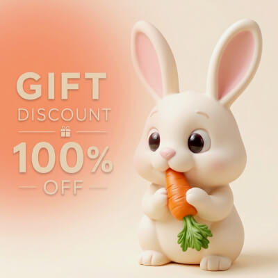 Bunny 3D Printable Figurine