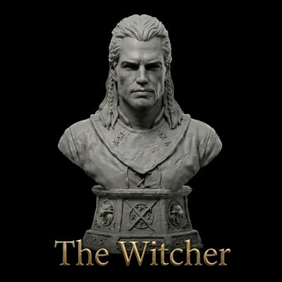 Bust Geralt of Rivia “The Witcher