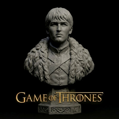 Bust of Bran Stark “Game of Thrones