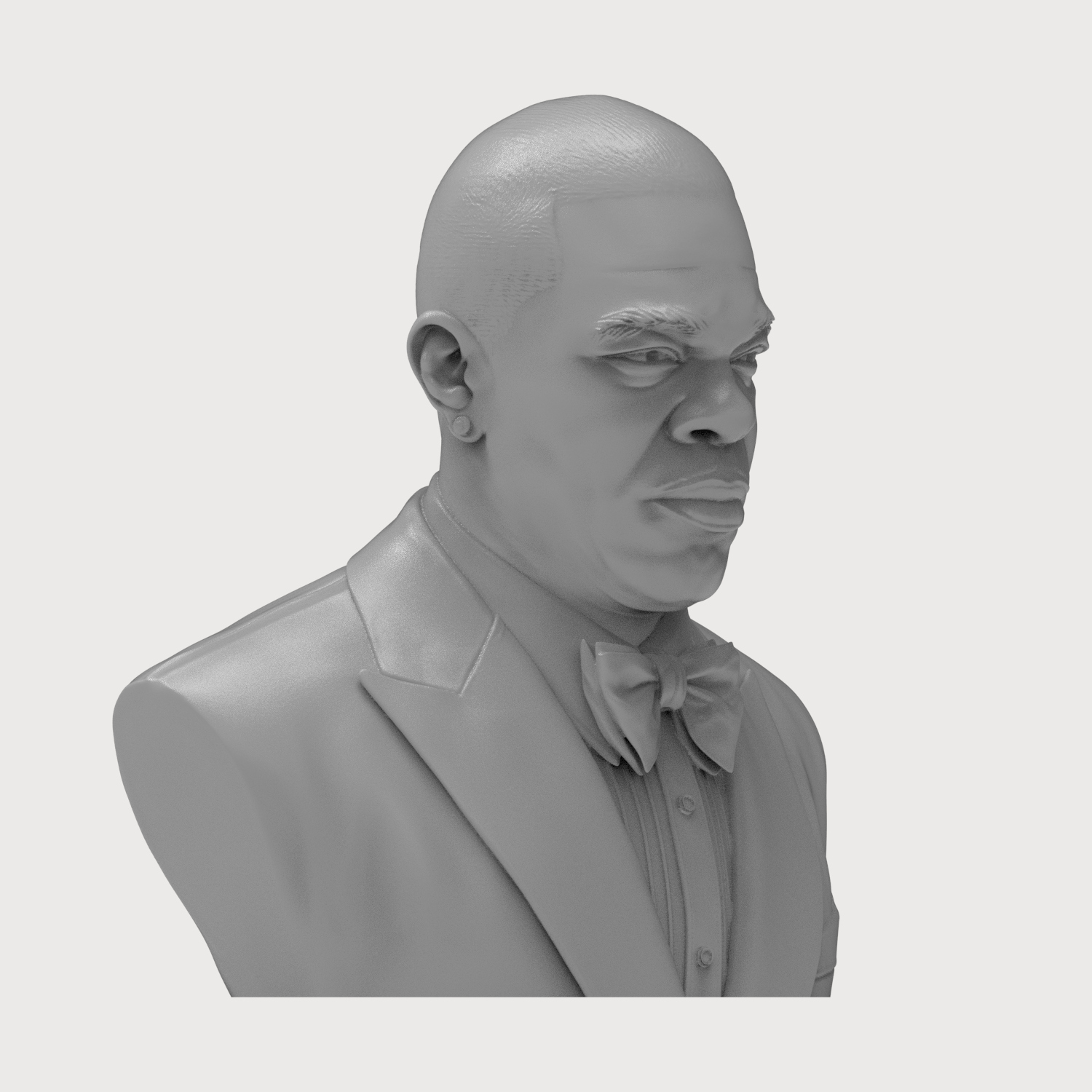 Busta Rhymes 3D Printable Bust 3D Model