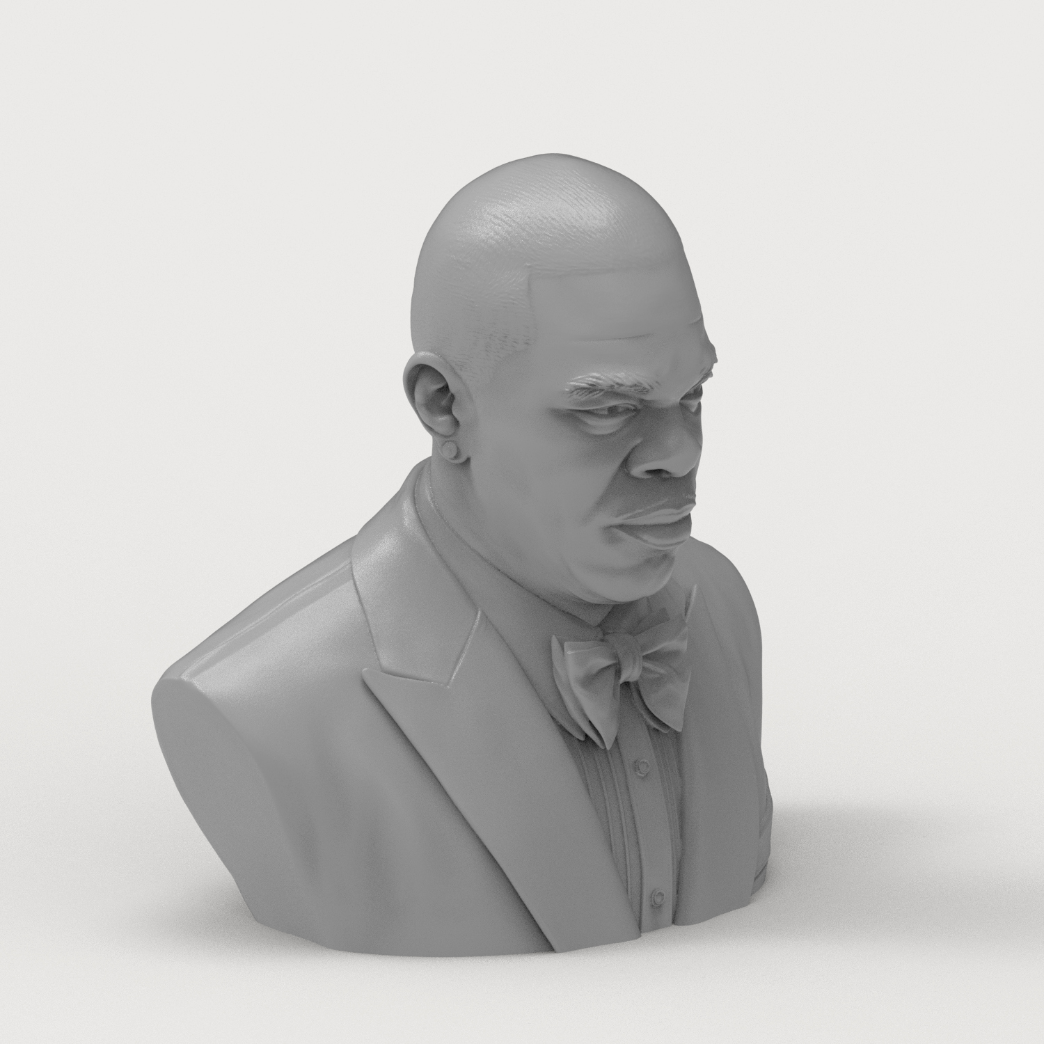Busta Rhymes 3D Printable Bust 3D Model