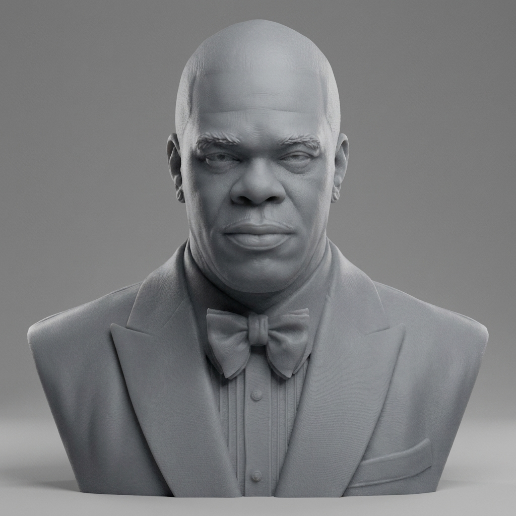 Busta Rhymes 3D Printable Bust 3D Model