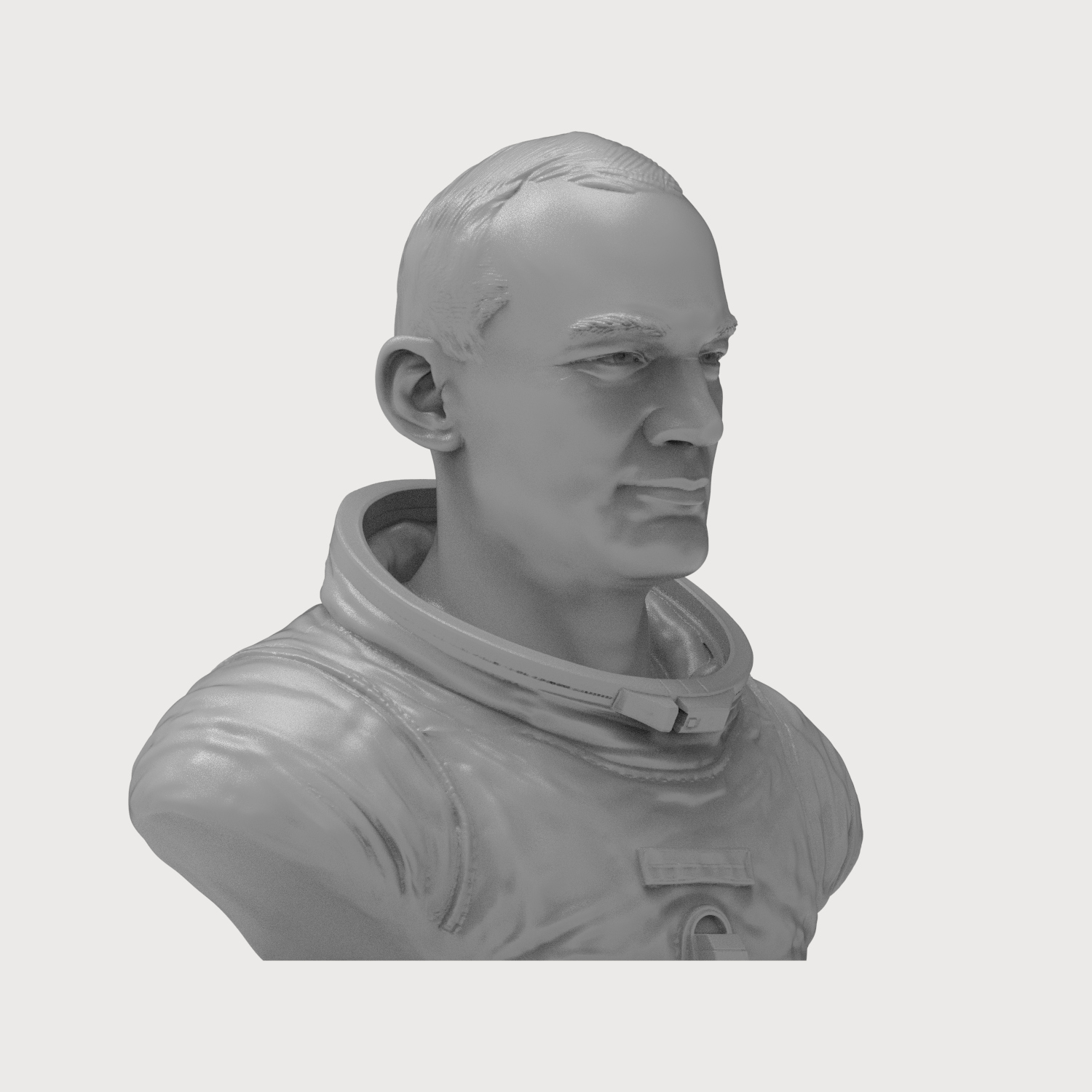 Buzz Aldrin Astronaut Bust 3D Model