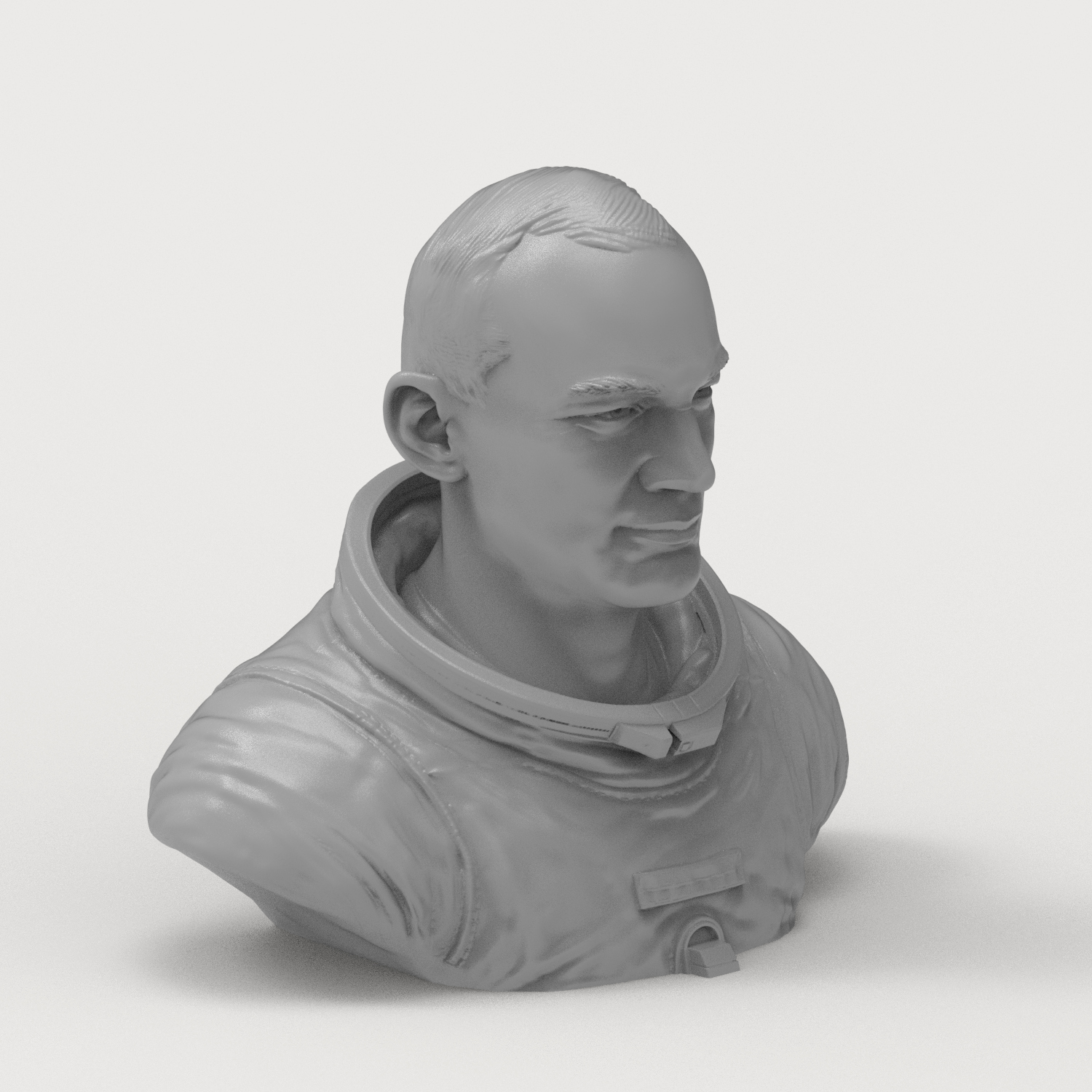 Buzz Aldrin Astronaut Bust 3D Model