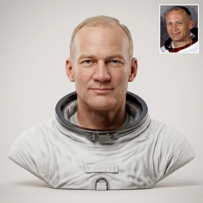 Buzz Aldrin Astronaut Bust