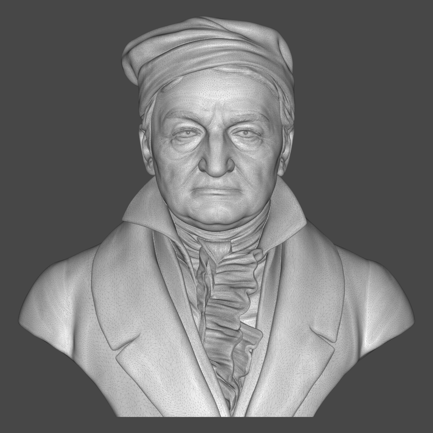 Carl Friedrich Gauss 3D Printable Bust 3D Model