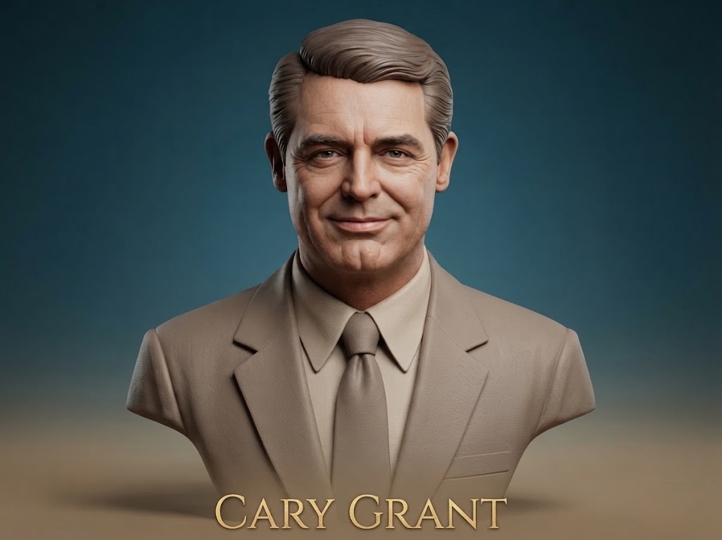 Cary Grant Bust 3D Printable 3D Model