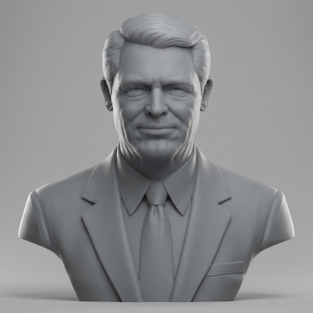 Cary Grant Bust 3D Printable 3D Model